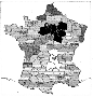 Dupin choropleth map of France